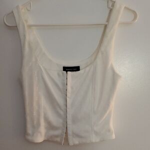 Gorgeous White Fox Boutique White Crop Top Corset